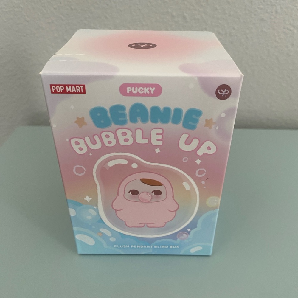 POP mart Pucky bubble up beanie Crying Bubble (yellow)